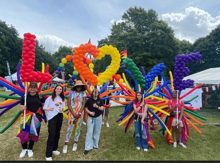 Young people at Pride